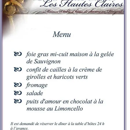 Les Hautes Claires 招待所